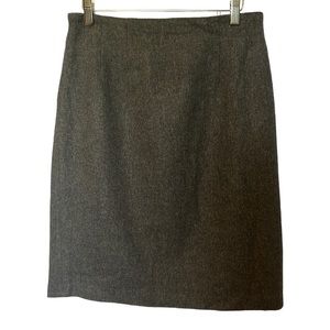 Wool pencil skirt